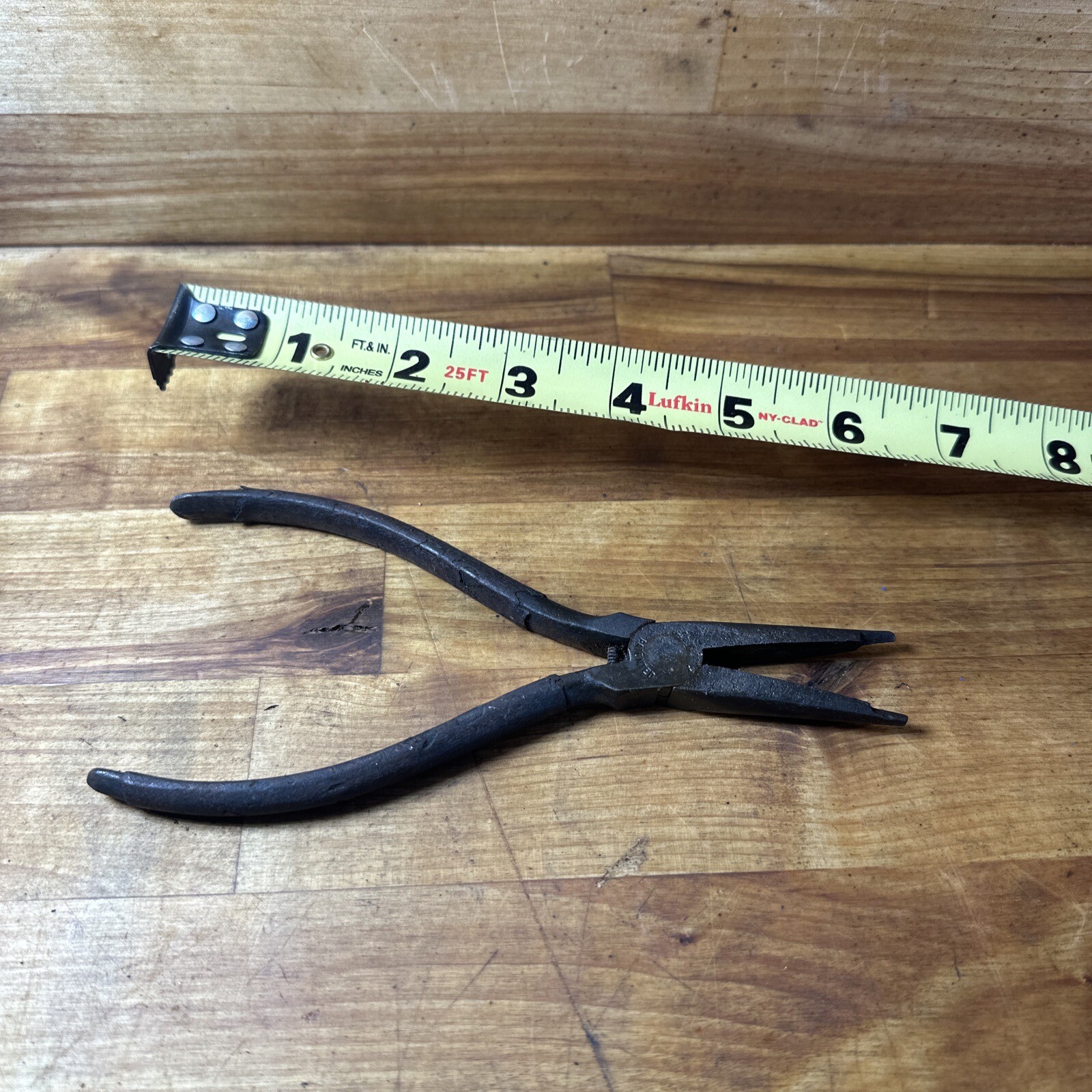 Vintage UTICA 6-1/2” Inch Needle Nose Pliers No. 296 USA