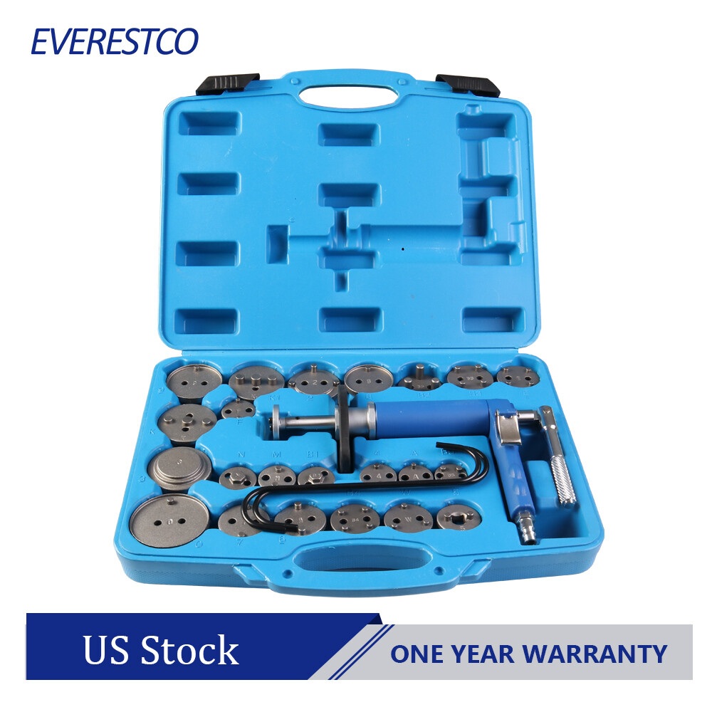 Pneumatic Disc Brake Caliper Compressor Wind Back Tool w/ Gloves For Ford Honda