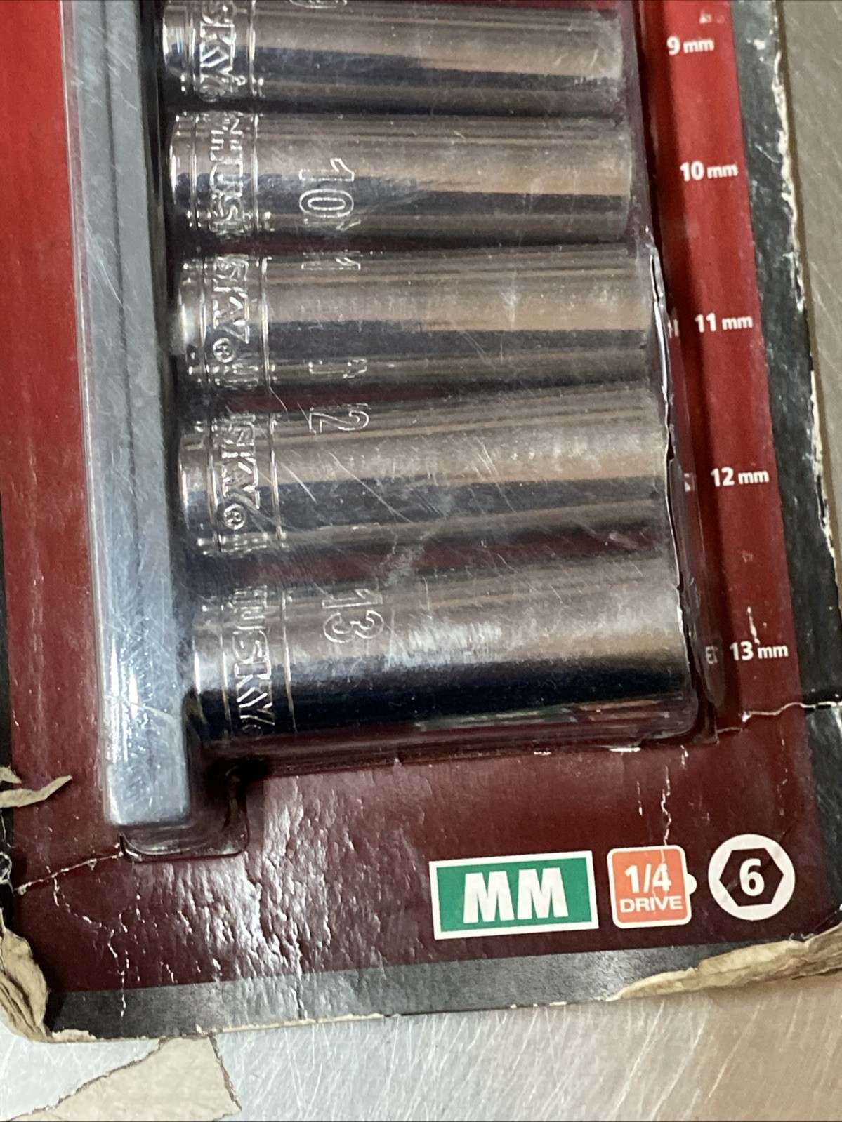Husky1/4 in. Drive Deep Metric Socket Set (10-Piece)