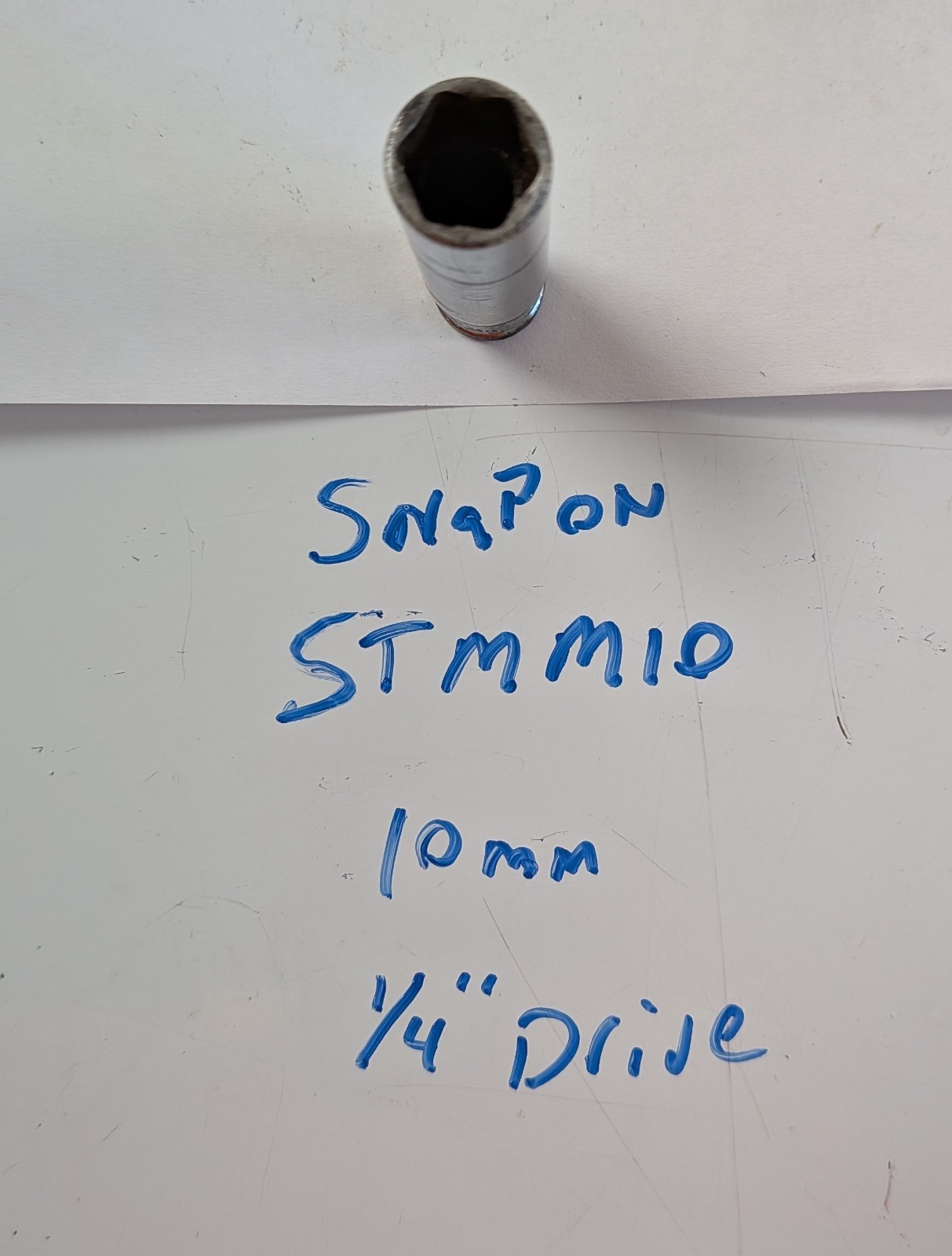 Snap-on USA 3/8″ Drive 9mm Metric 6PT Semi Deep Chrome Socket w8a2wht