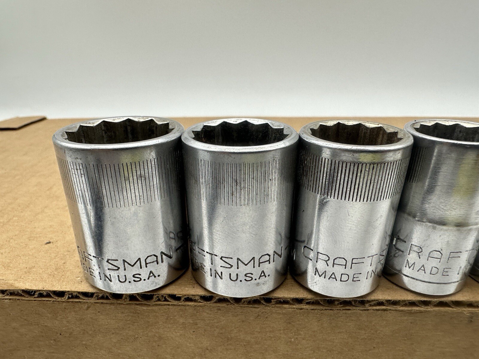 CRAFTSMAN 6pc SOCKET SET 22MM-19-17-15-14-13 1/2″ DR 12.PT – VV Series USA MADE