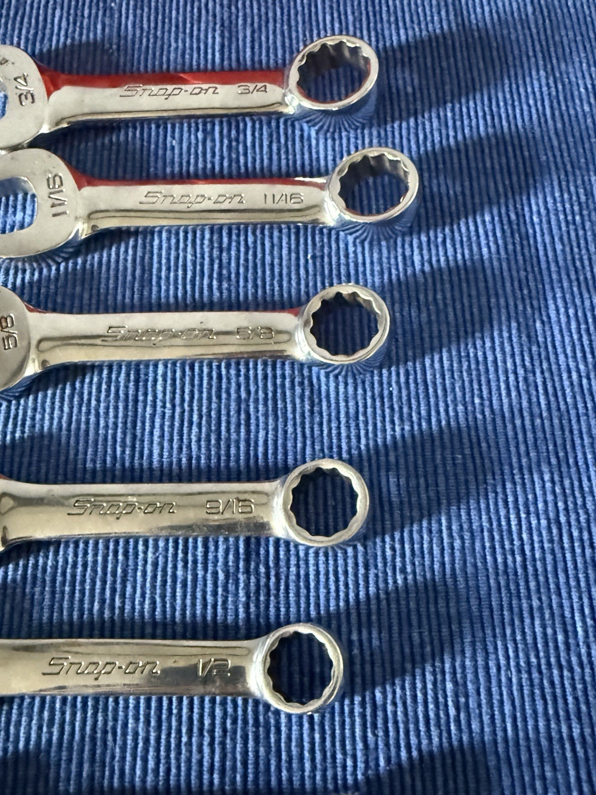 Snap-On OXI Flank Drive 12 Point Midget Combination Wrench Set of 6 Mecanic