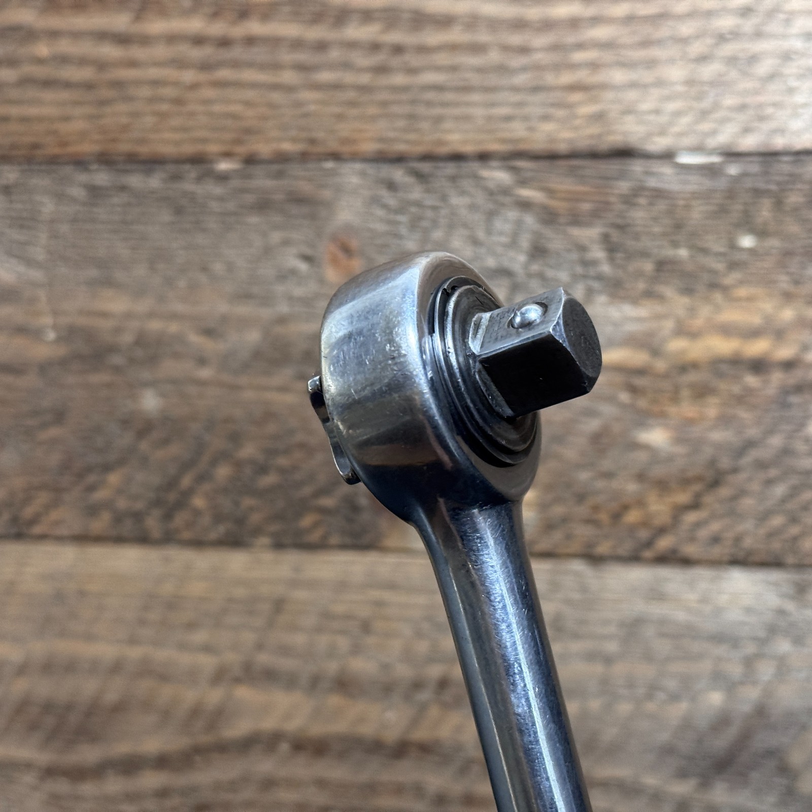 DURO-CHROME 675A 1/2 Drive Ratchet Reversible w/ Knurled Handle 10″ Vintage USA