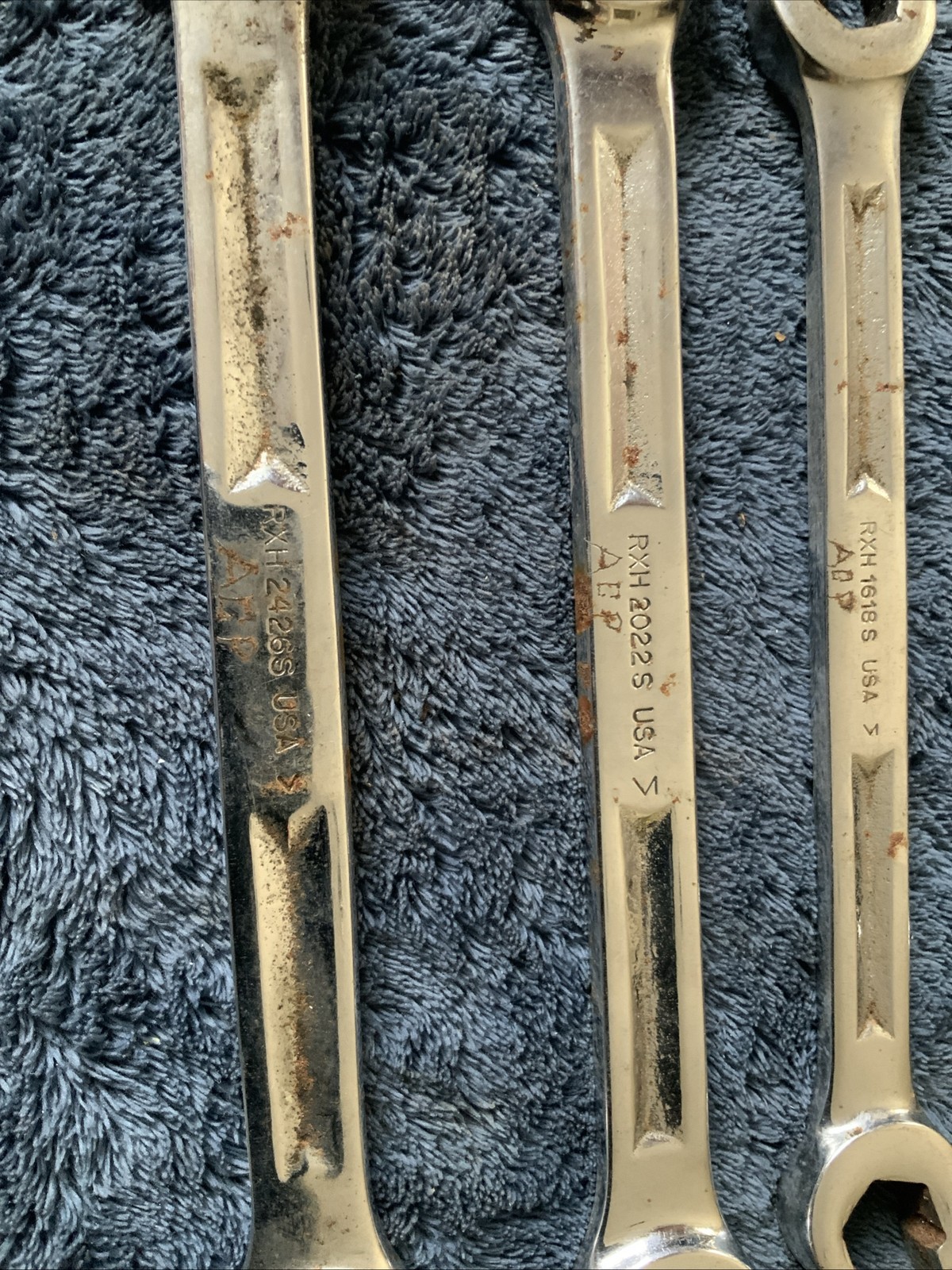 Snap On Double Flare Nut End Wrench Set, 5pc…Sae…..older Style…..see Pics….b