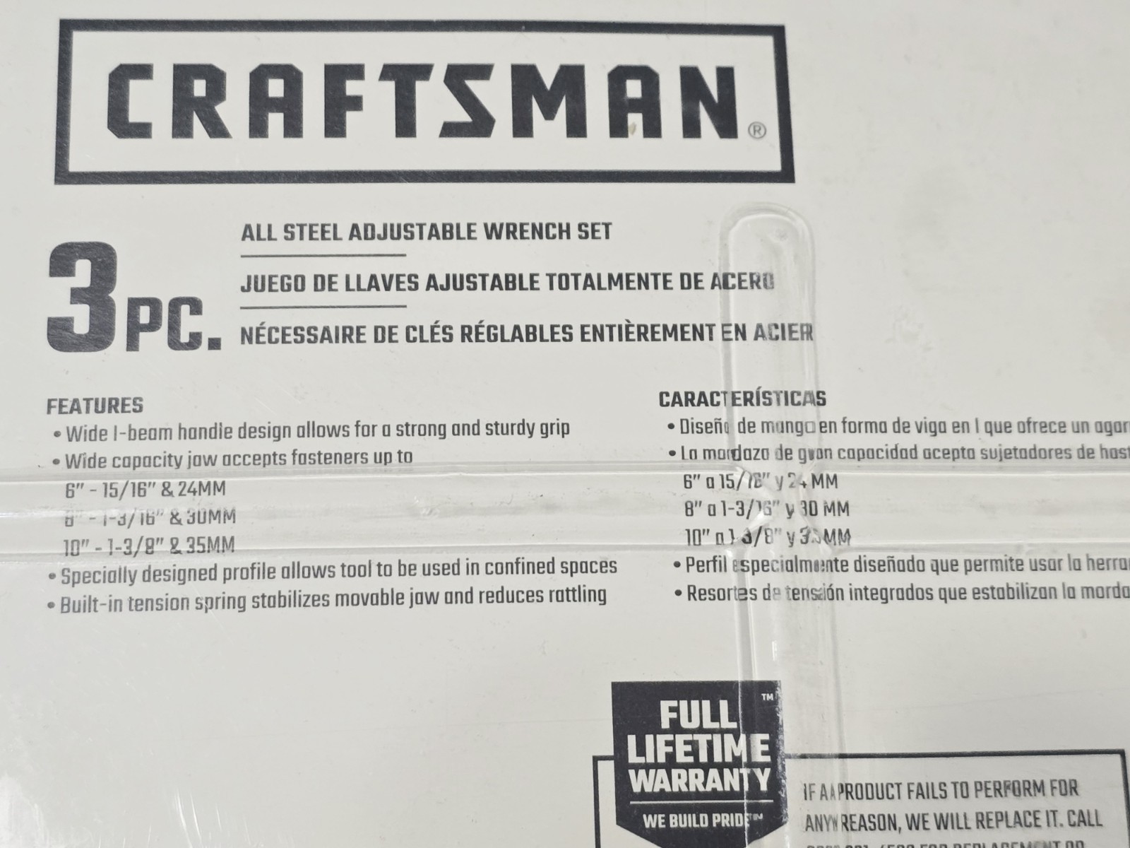 Genuine Craftsman 6″ 8″ 10″ 15″ Adjustable Wrench USA – NEW