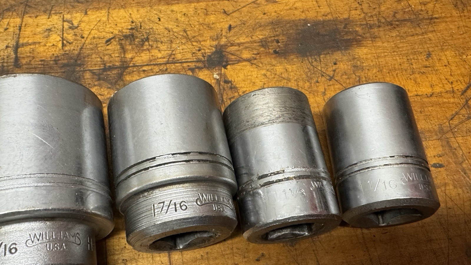 Williams 3/4″ Drive Socket Set 1-1/16” To 2-3/8” Heavy Duty Industrial Set