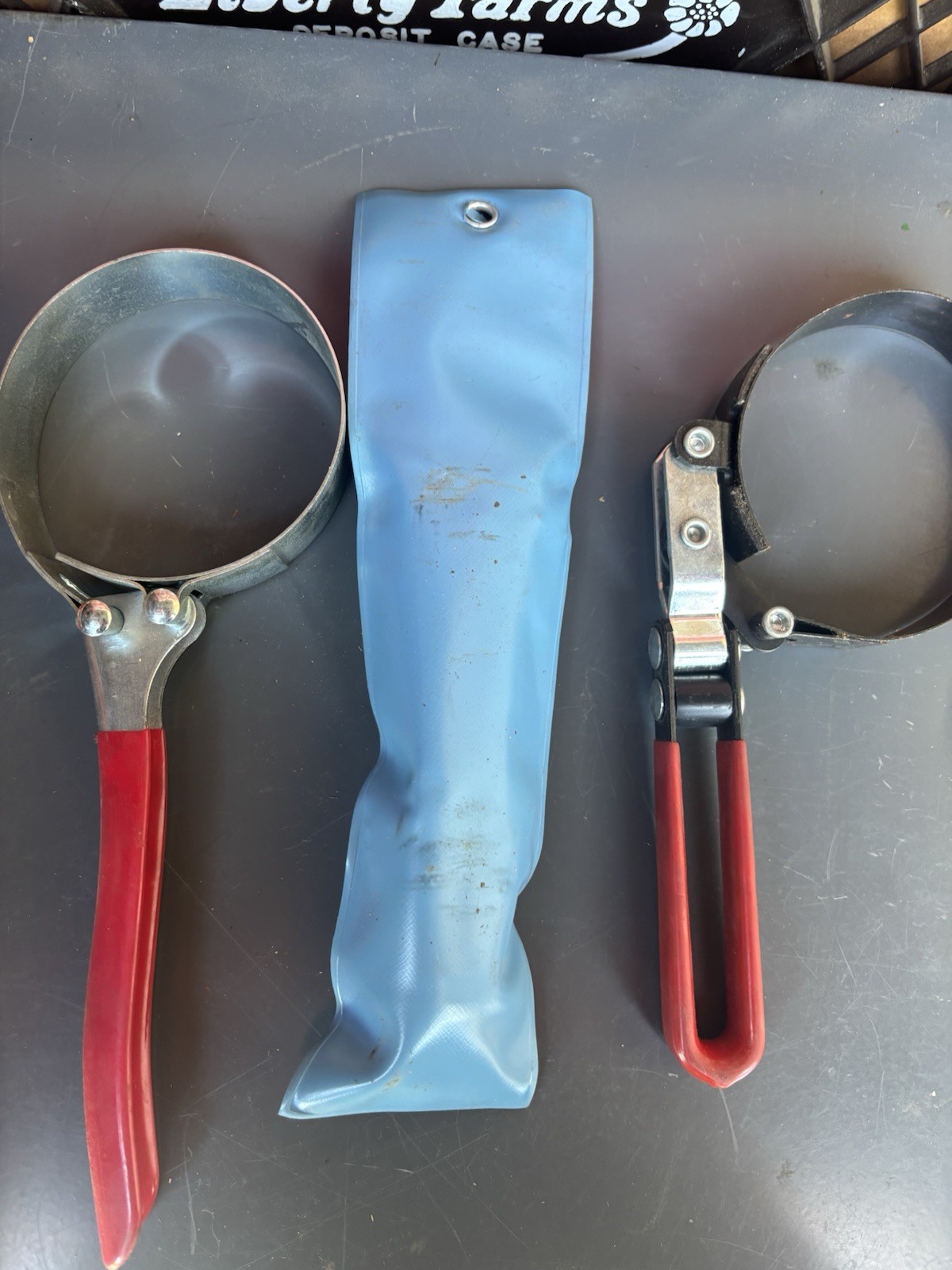 Oil Filter Wrench Set Lot Rimac 0670 Strap Wrench + 2 Cup Style Wrenches