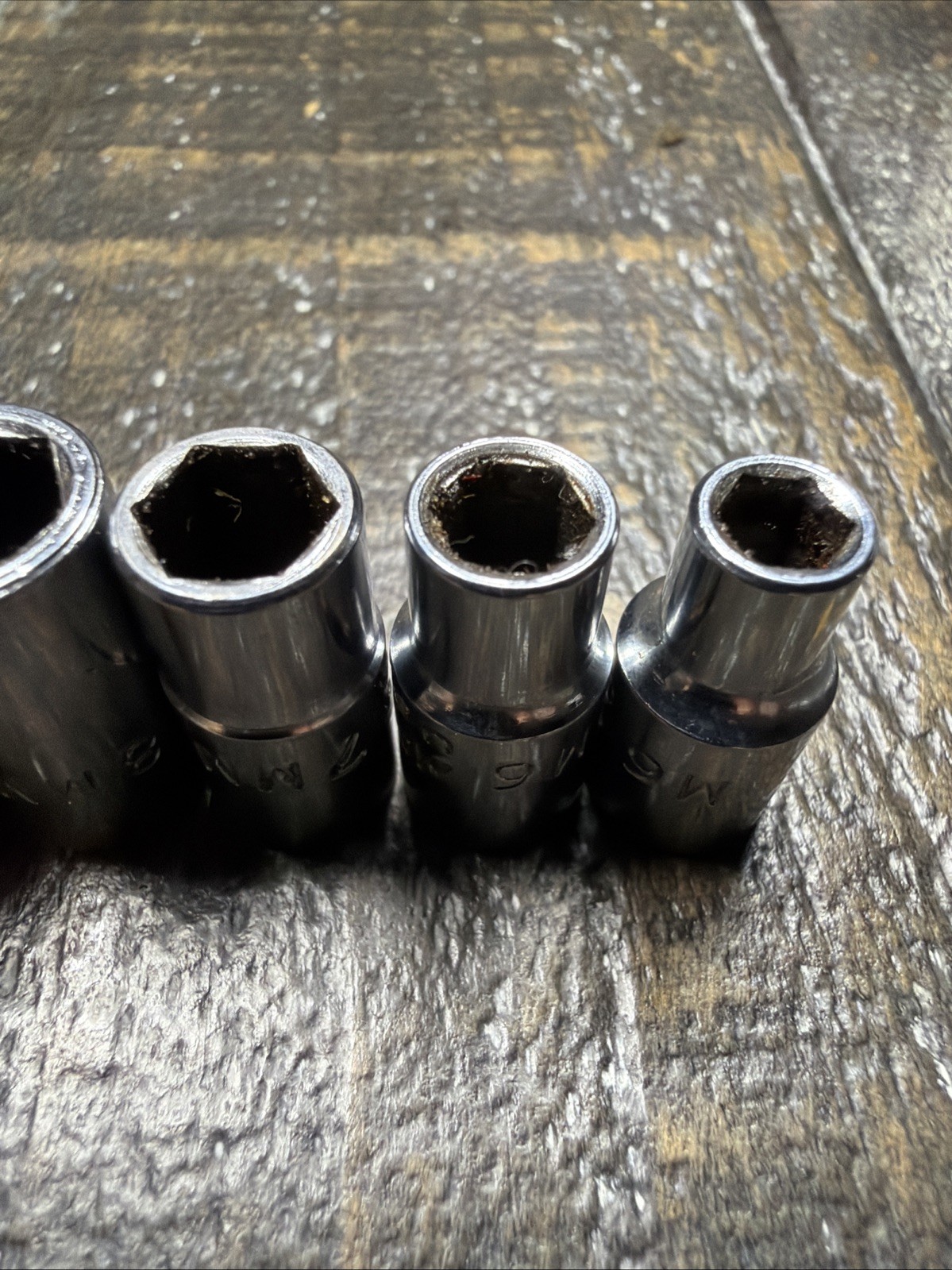 MAC Tools M6 Lot Of 9 1/4″ DR, 6PT Metric 5,6,7,8,9,11,12,13,14mm SHALLOW