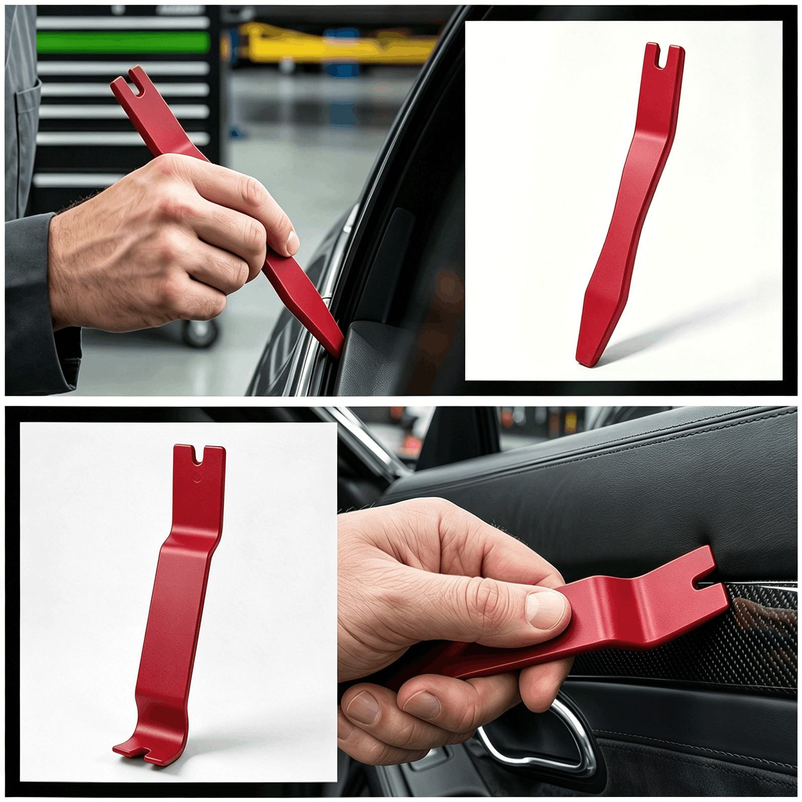5 Auto Trim Removal Tool Kit Car Panel Door Window Fastener Remover Pry Tool Set