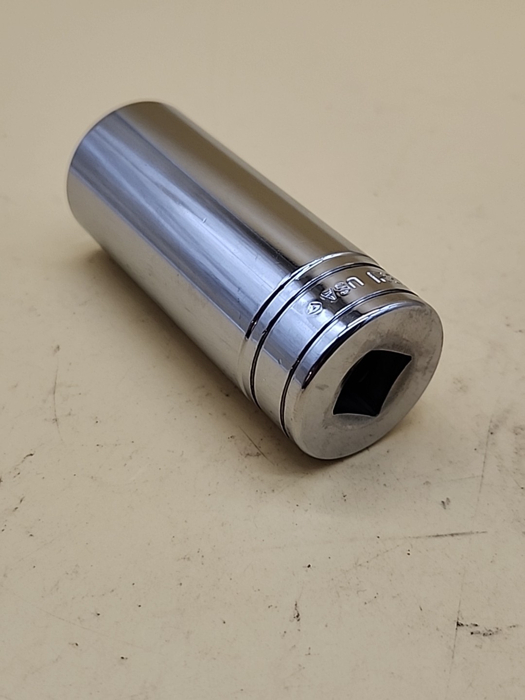 Snap- on Tools 1/2″ Drive 1″ SAE Deep 6 Point Chrome Socket TS321 USA