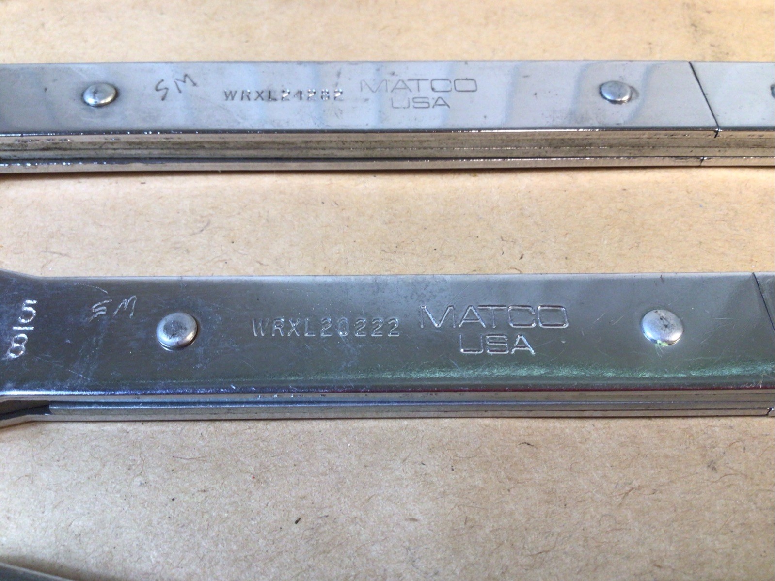 Matco 3/8” To 15/16” 12 Point Box Ratchet Wrench Set WRXL12142 To WRXL26302