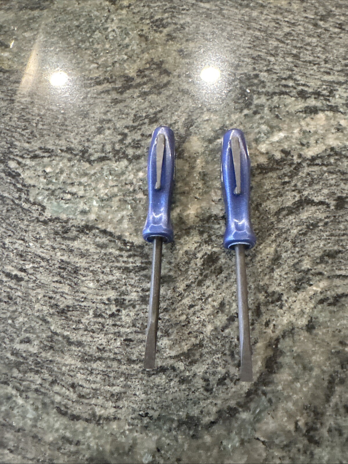 snap on 2 pc power blue 5” mini poket prybar set straight, bent pbms5, pbmb5pb