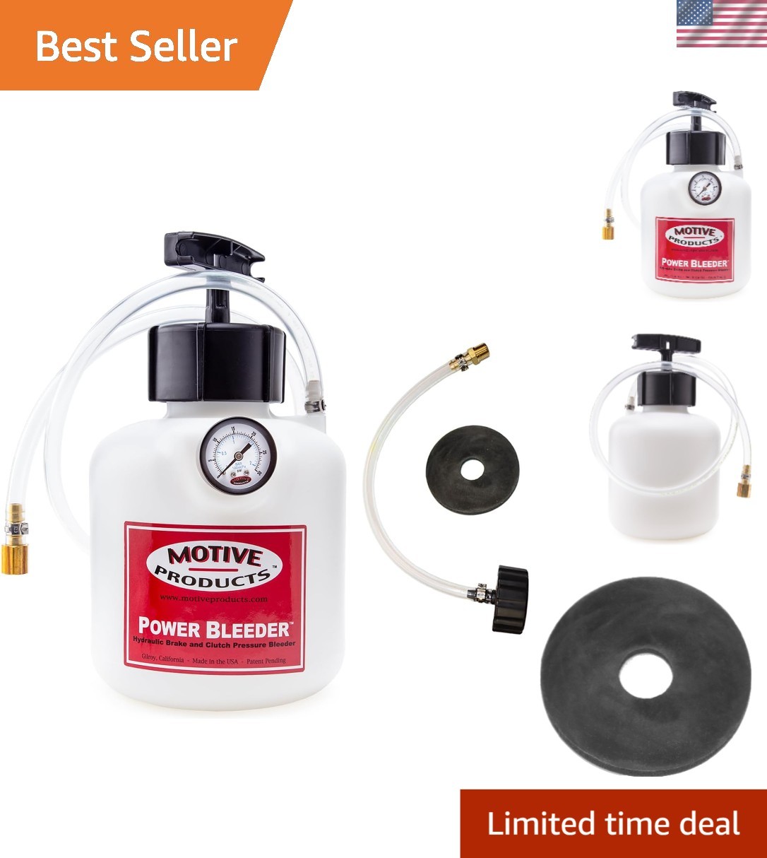 High-Efficiency European Power Brake Bleeder Kit – Easy One-Person Operation