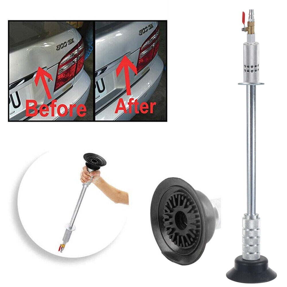 Car Body Repair Air Pneumatic Dent Puller Suction Cup Slide Tool Hammer Kit Firm