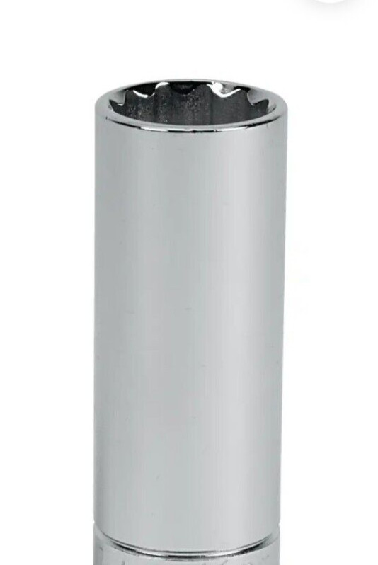 BLUE-POINT Tools BLPLM3818, 3/8″ DRIVE, 18MM SOCKET, DEEP/HIGH, 12 POINT.