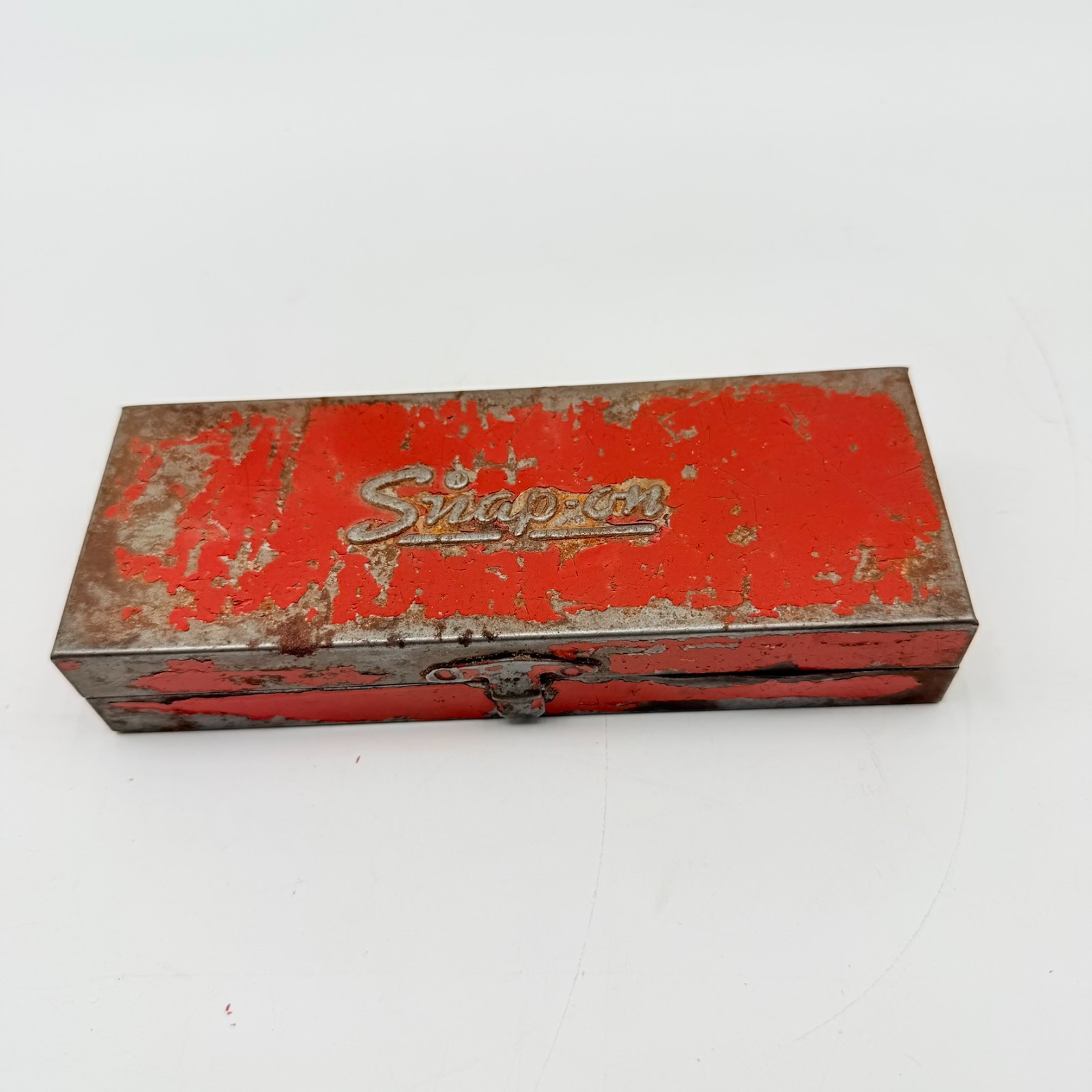 Vintage Snap-On Socket Set w/ Metal Box 7 SAE Sockets 1/4″ Drive USA
