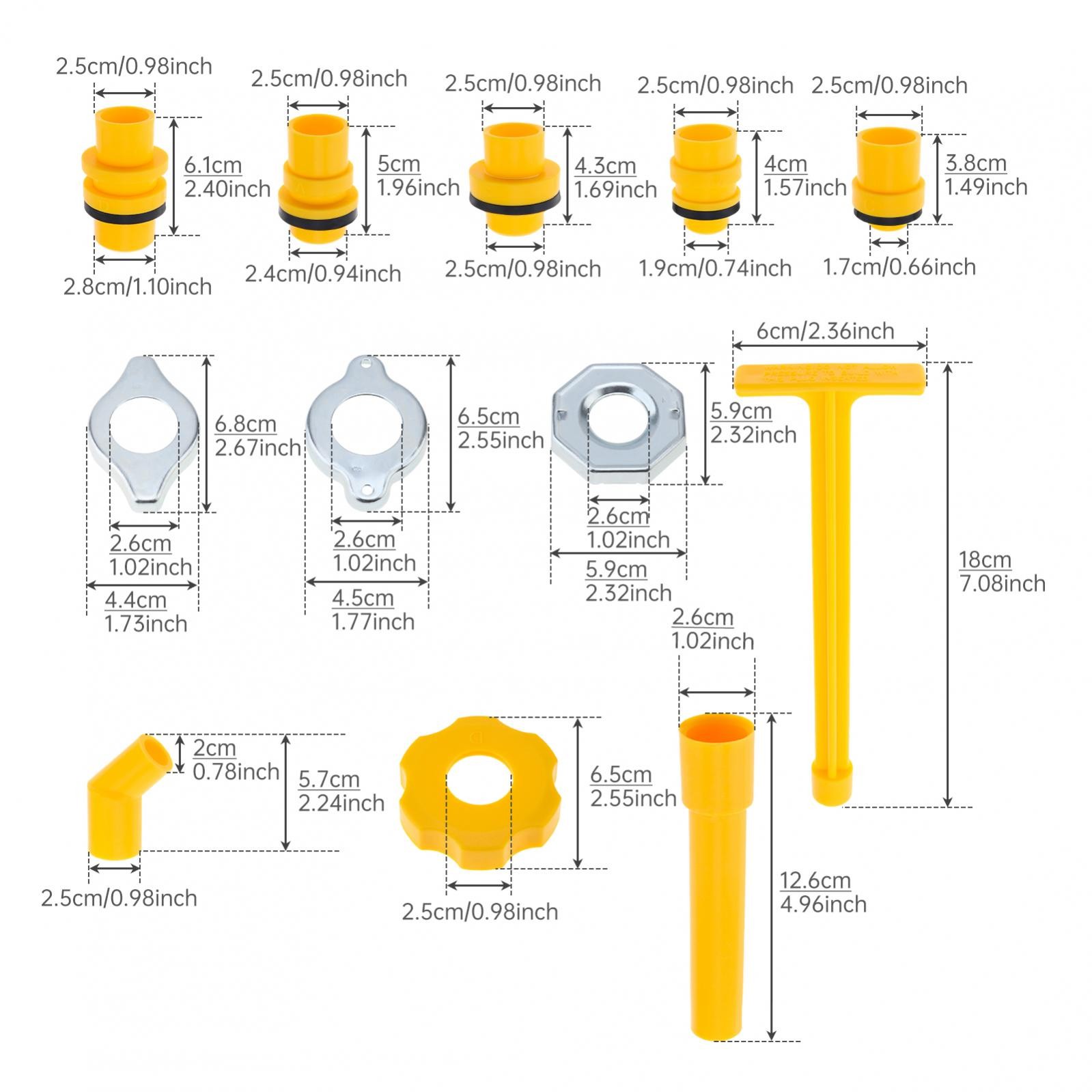 Universal Coolant Bleeding Funnel Kit, No Spill Equipped with Various Adapters