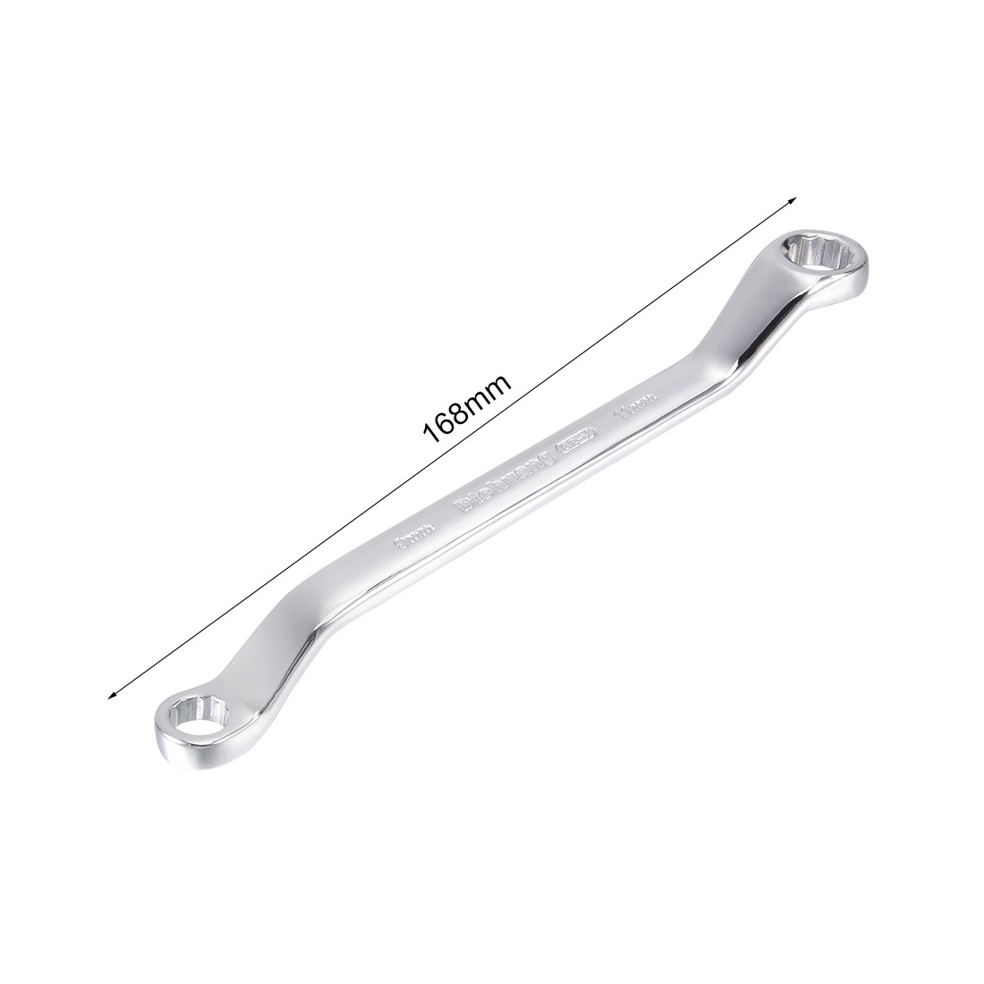 9mm x 11mm 12 Point Staggered Double Wrench Box Smooth End, Cr-V