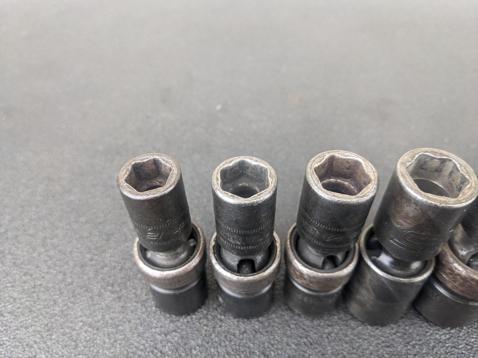 #bl432 Snap On Tools IPLM 1/2” Impact Swivel Socket Set 12,13,14,15,17,18mm