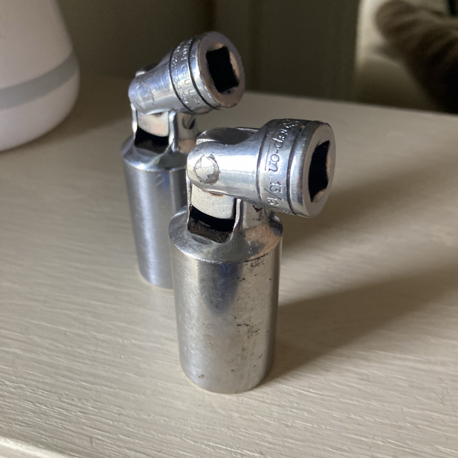 TWO Snap On Swivel Tools Both 13/16 S9704 CFU Made In USA (initials engraved)