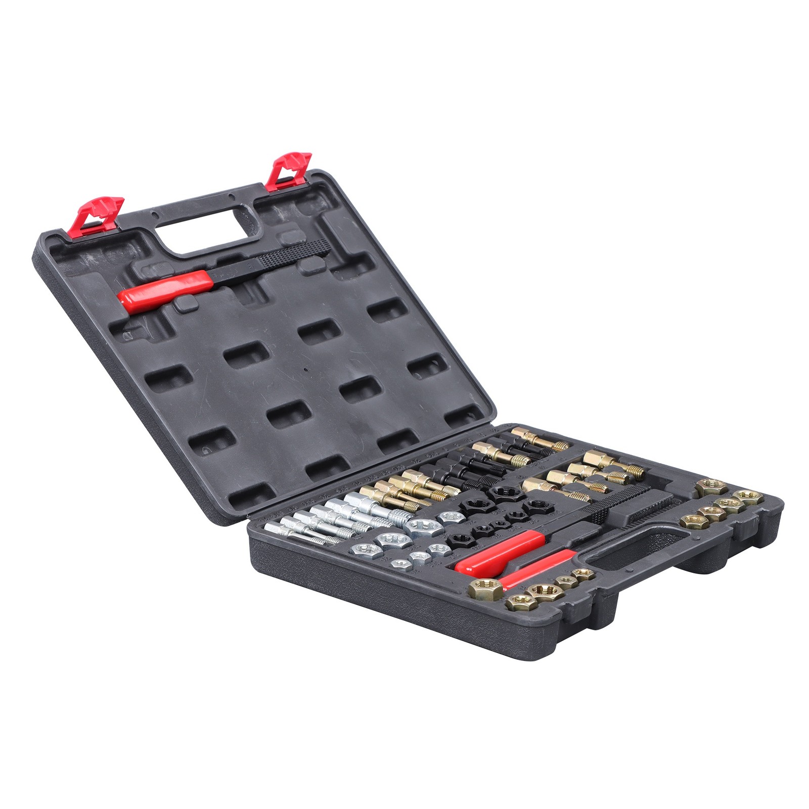 Thread Repair Chaser Set and Metric Thread Rethreading Repair Kit 49 Pcs