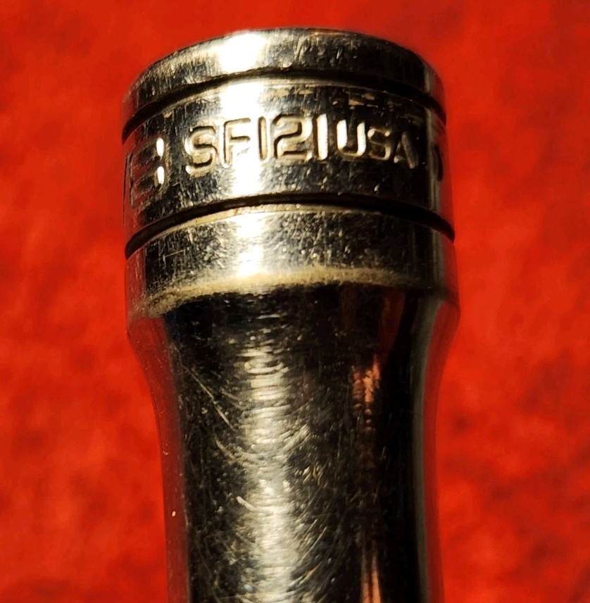 Snap-On USA Tools SF121 3/8″ SAE Deep Socket Ratchet Wrench 3/8″ Dr. 12 Point