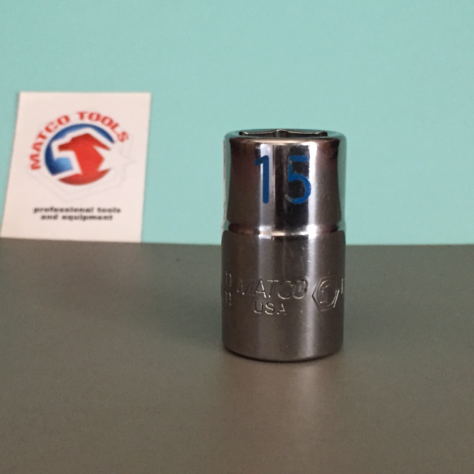MATCO C15M6A 1/2″ DRIVE 15MM METRIC 6 POINT CHROME SOCKET USA