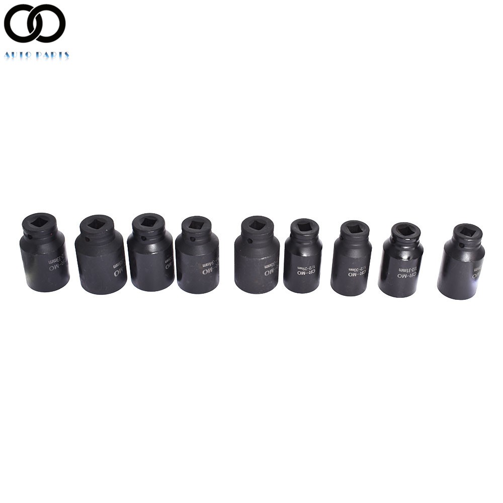 9PCS 1/2» Drive Deep Impact Socket Set Metric Axle Hub Nut Sockets 29-38mm Set