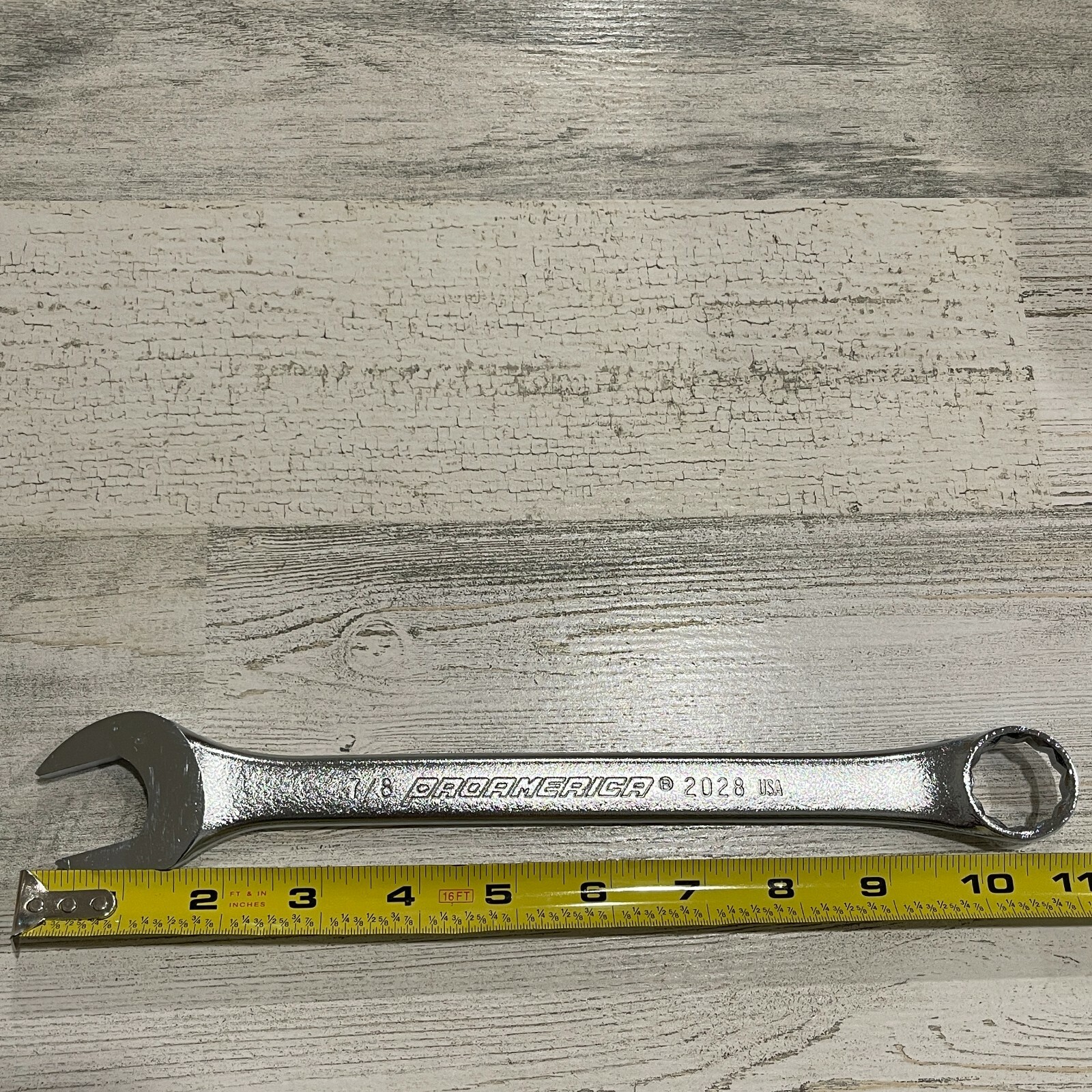 Proamerica 7/8″ 12 Point Combination Wrench #2028 USA NOS SAE