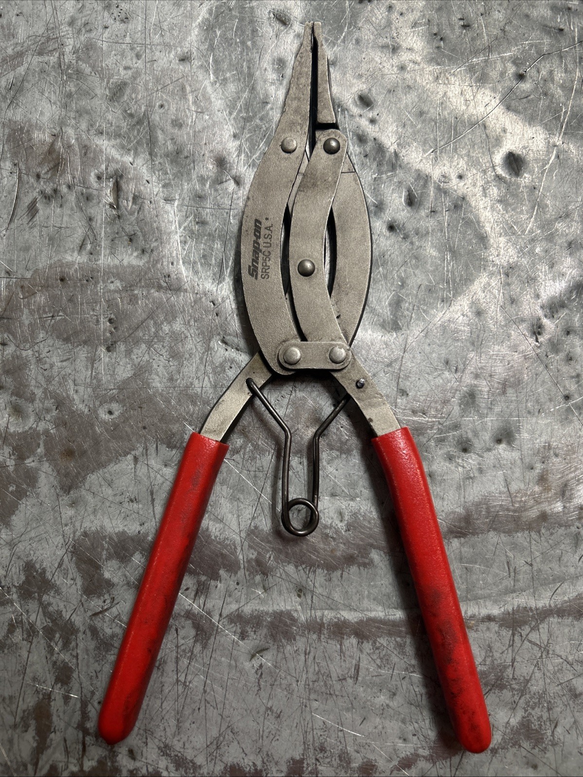 Snap-on Tools USA RED Soft Grip High-Leverage Snap Ring Pliers SRP5C