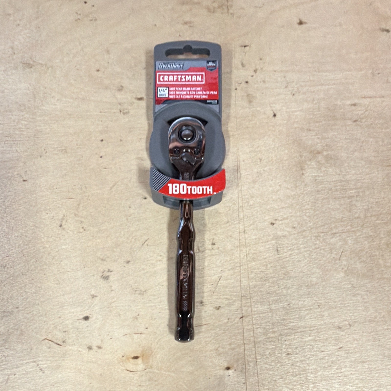 Craftsman Overdrive 1/4″ Drive 180T Pear Head Ratchet CMMT82110