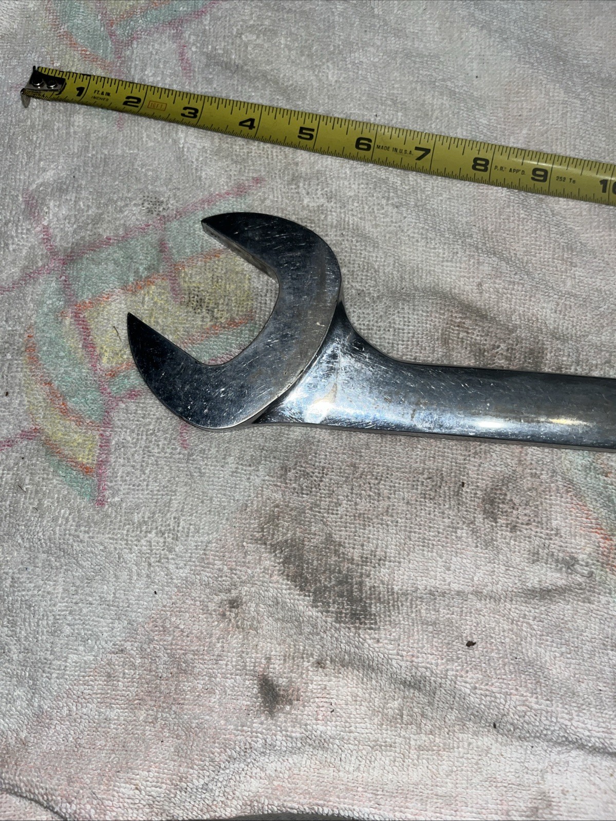 Snap-on Tools VS60 1-7/8″ SAE 4 Way Open-End Angle Head Chrome Wrench – USA Made