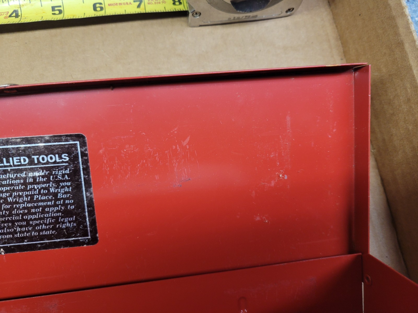 Wright Tool Red Tool Box For 3/8″ Socket Set (Box only No Tools)