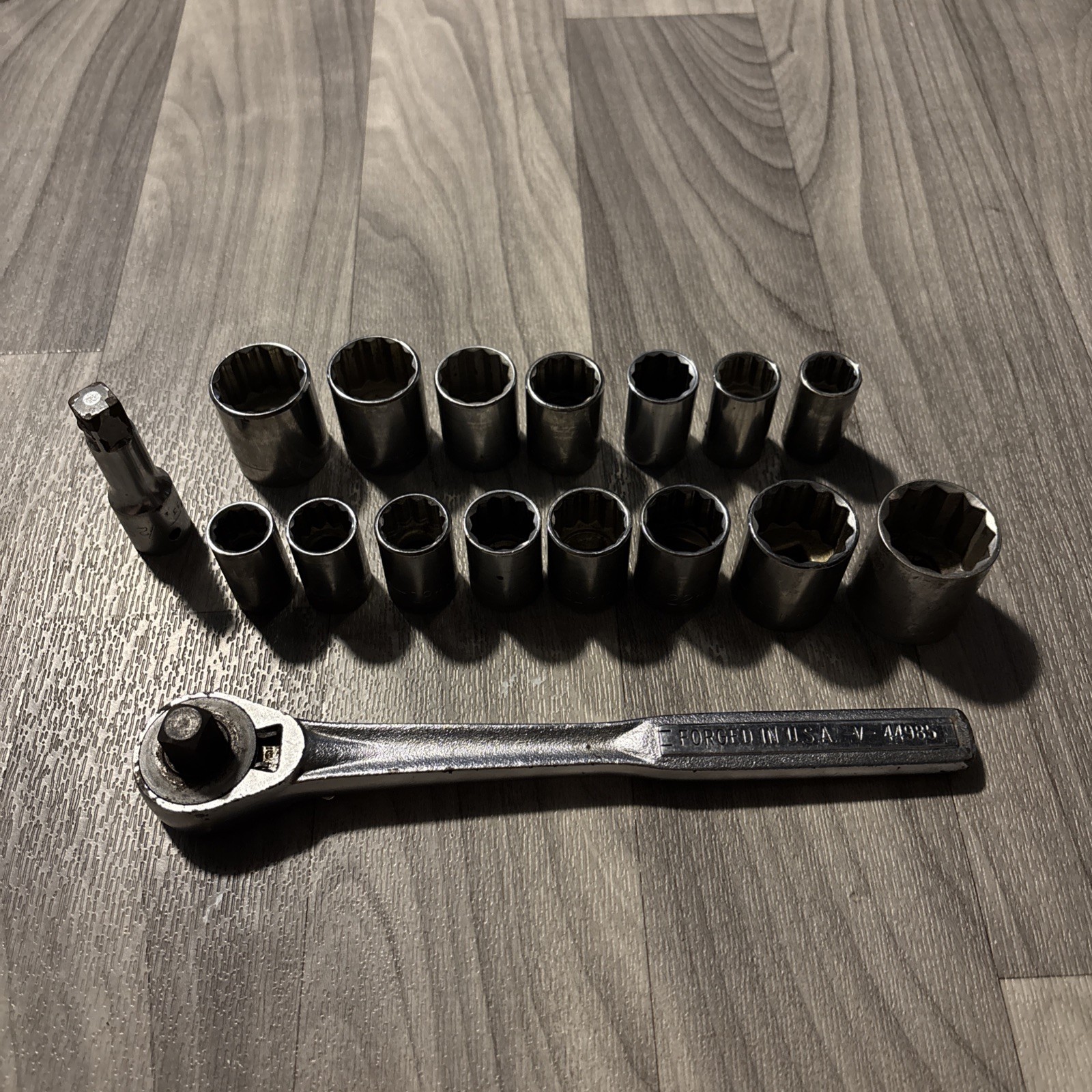 Vintage Craftsman =V= Socket Set 17 Piece’s 1/2” Drive standard & metric READ!!!