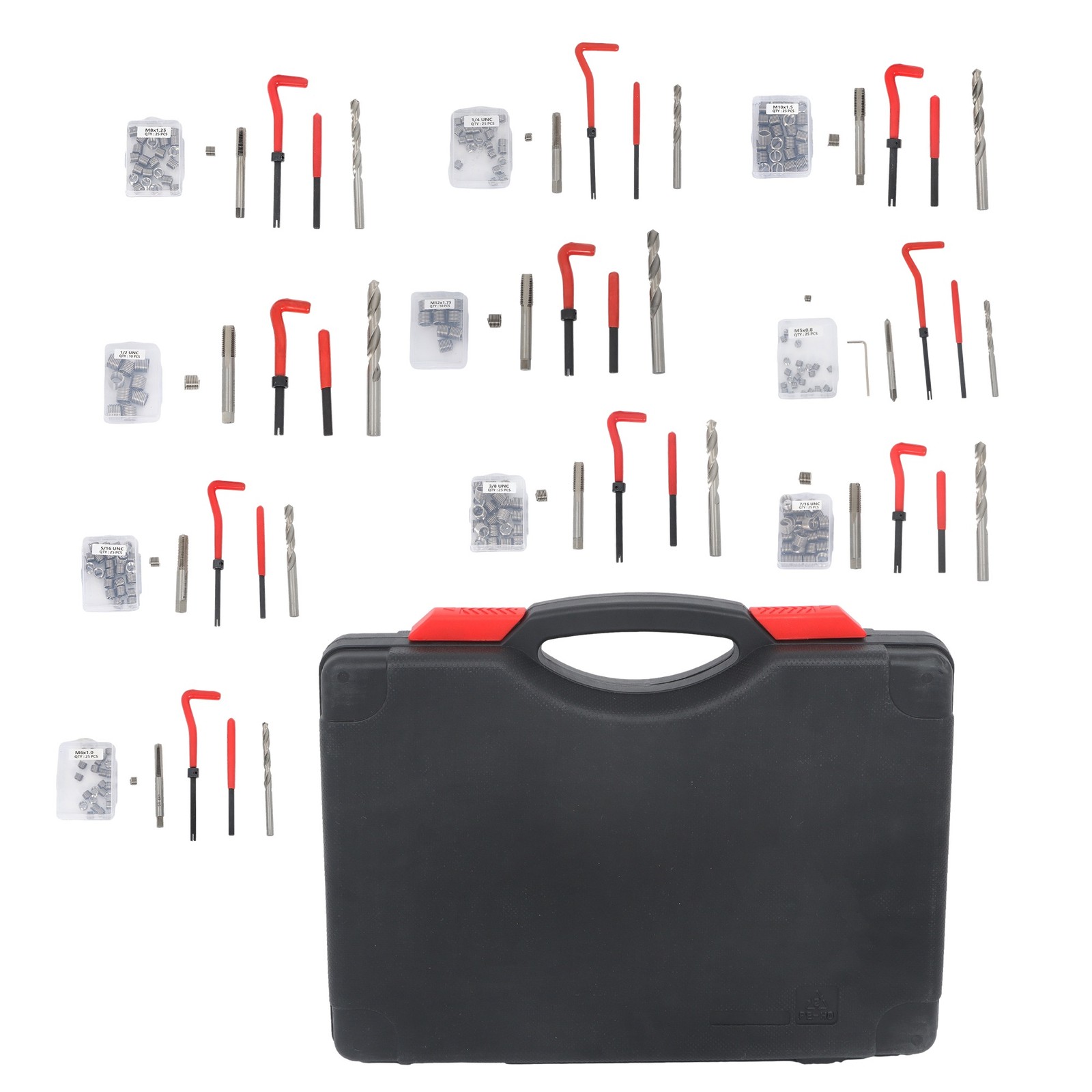 Helicoil Thread Repair Kit Thread Chaser Kits HSS Drill Helicoil Kit 261 PCS