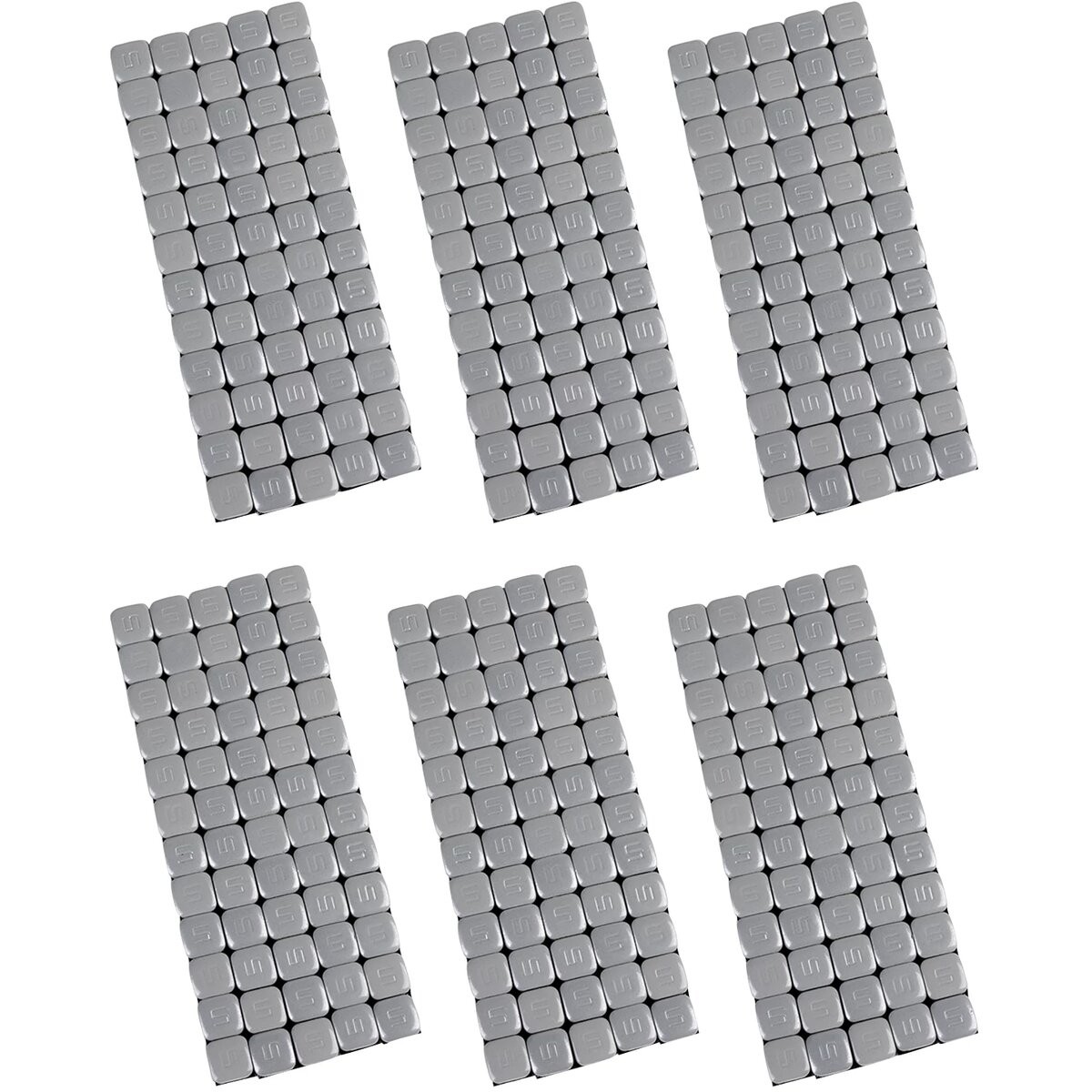 K & L Silver 5-Gram Steel Quickstick Wheel Weights – 32-3494