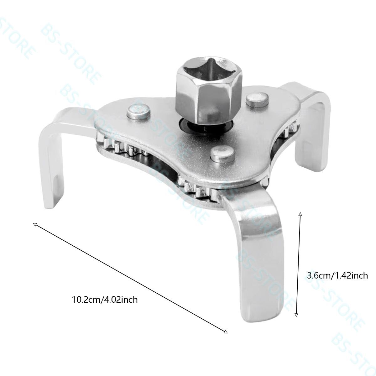 Universal Oil Filter Wrench Three-claw Oil Grid Wrench Two-way Adjustable Filter