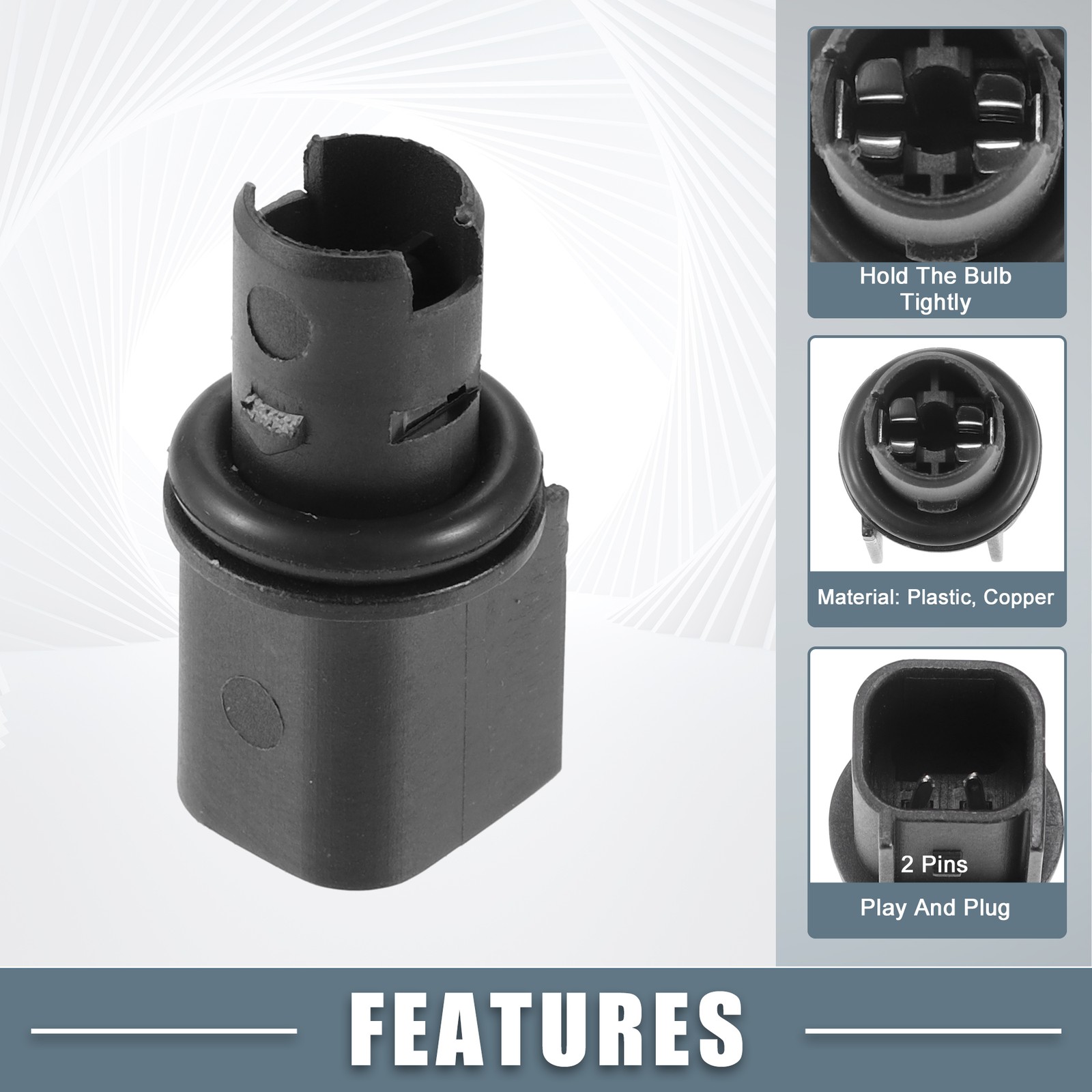 Side Indicator Light Socket Holder 6R3Z-13411-BA for Ford for Mustang 2005-2021