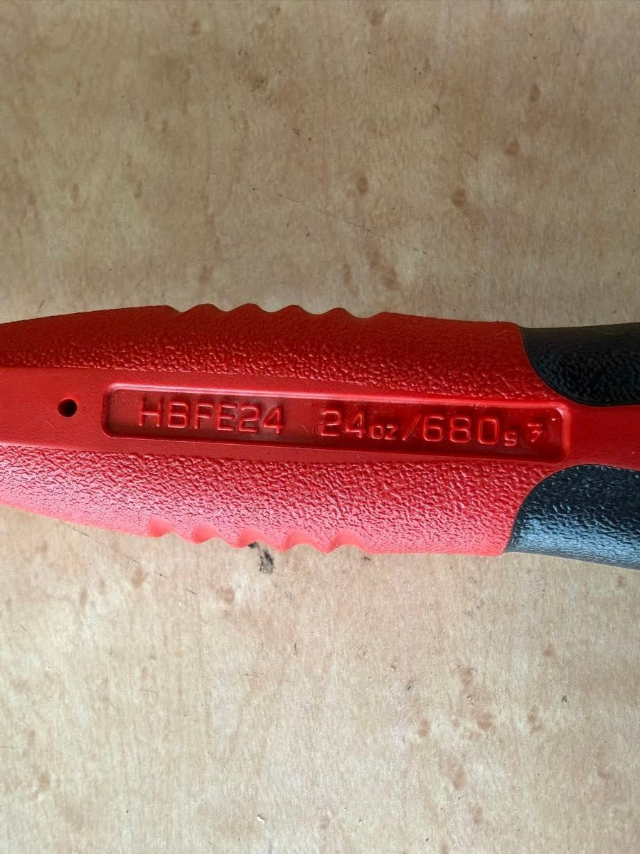 Snap-on HBBD32 32oz HBFE24 24oz Dead Blow Ball Peen Hammer Red Soft Grip