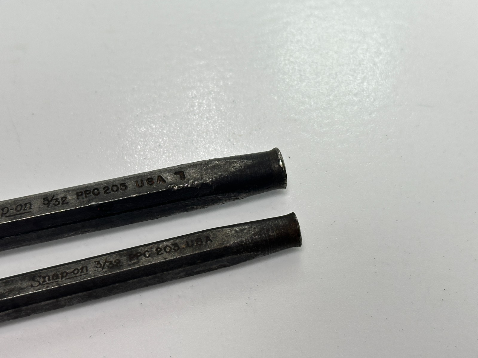 Snap-On Tools USA 2pc PPC203 & PPC205 Punch Set Lot – Pin Pointed Tips