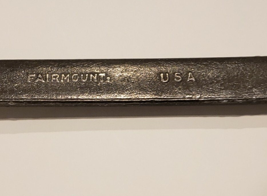 Fairmount 7/8″ 12pt Black Industrial Finish Combination Open Box End Wrench USA