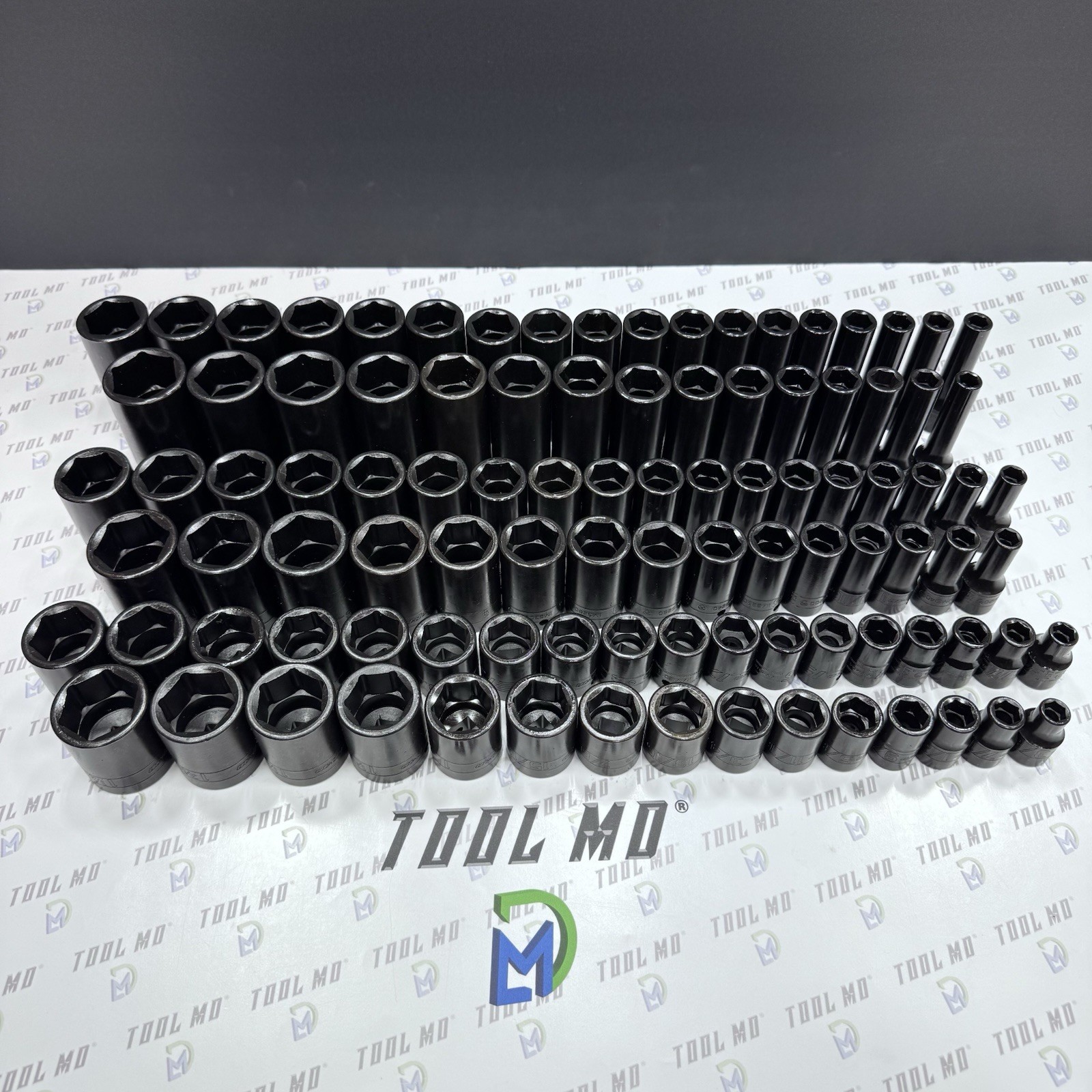 Snap-on Tools NEW 99PC 1/2″ Drive SAE MM SHALLOW SEMI + DEEP Impact Socket Set