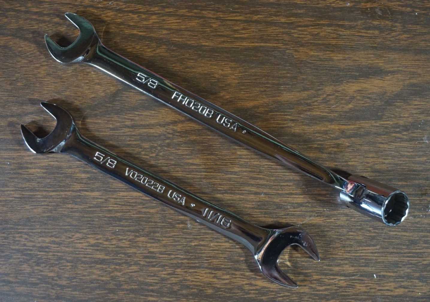 Super SNAP ON #FHO20B 5/8″ FLEX Head Combo WRENCH & OPEN End VS2022B 5/8″/11/16″