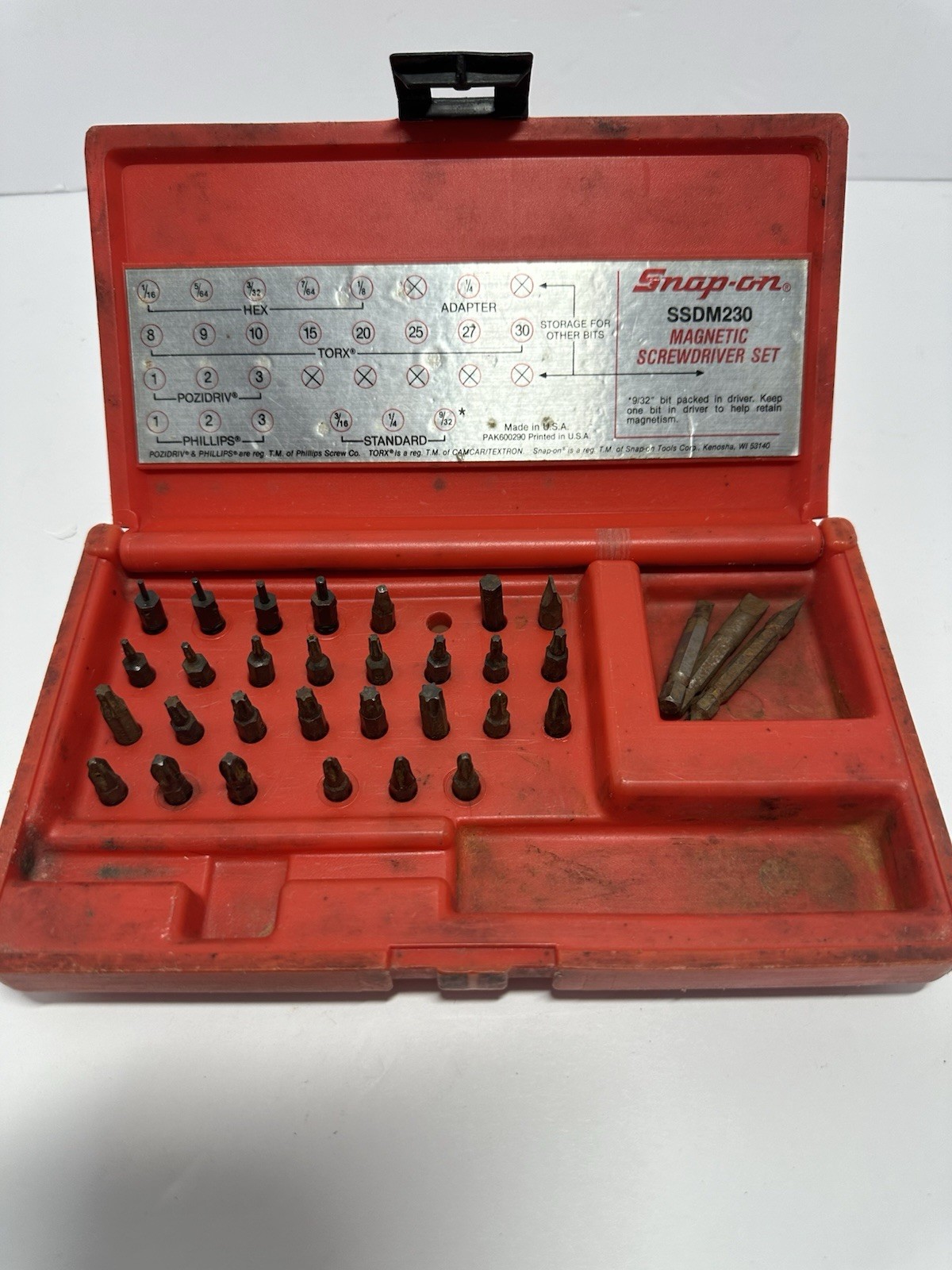 Snap On Ratcheting Screwdriver SSDMR4A-SSDM230 MADE IN USA