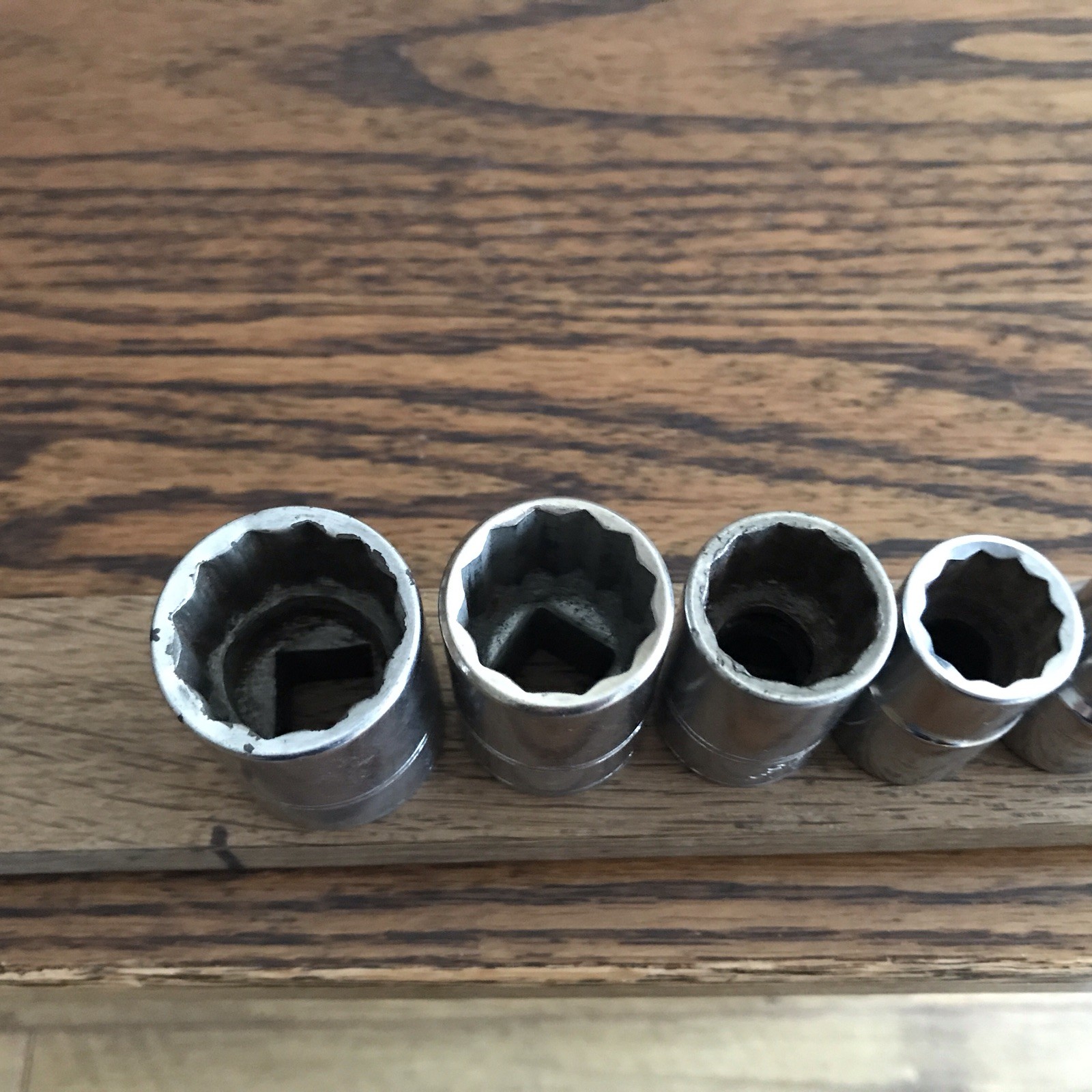 6 Gordon Tools Sockets 1/2” to 3/16” Whitworth With 1/2″ Drive A.
