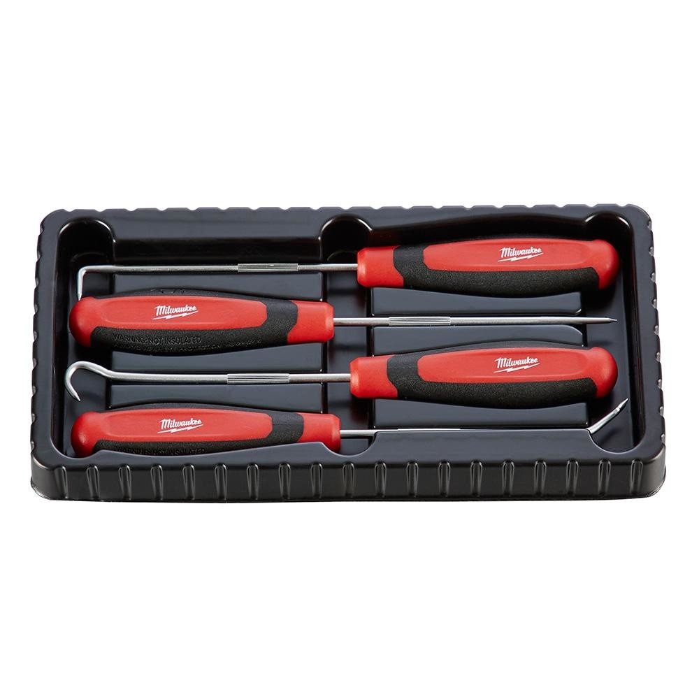 Milwaukee Hook and Pick Set 4 Pack Straight Offset 90 Degree Automotive Tool Kit
