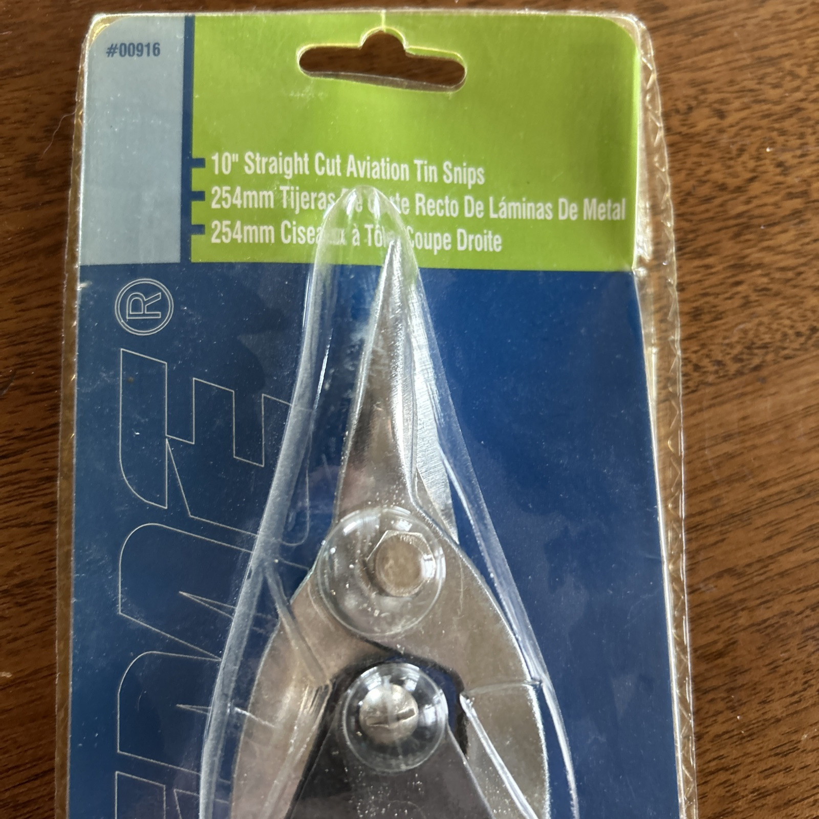10” STRAIGHT CUT AVIATION TIN SNIPS,
