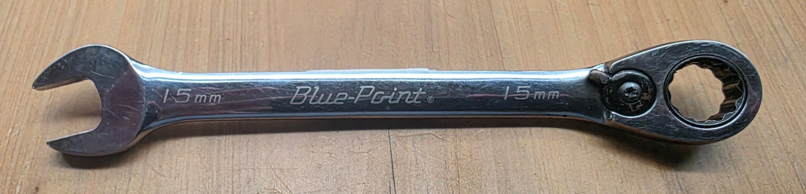 Blue Point Reversible Ratcheting Combination Wrench Metric 8mm-17mm & 1/2″