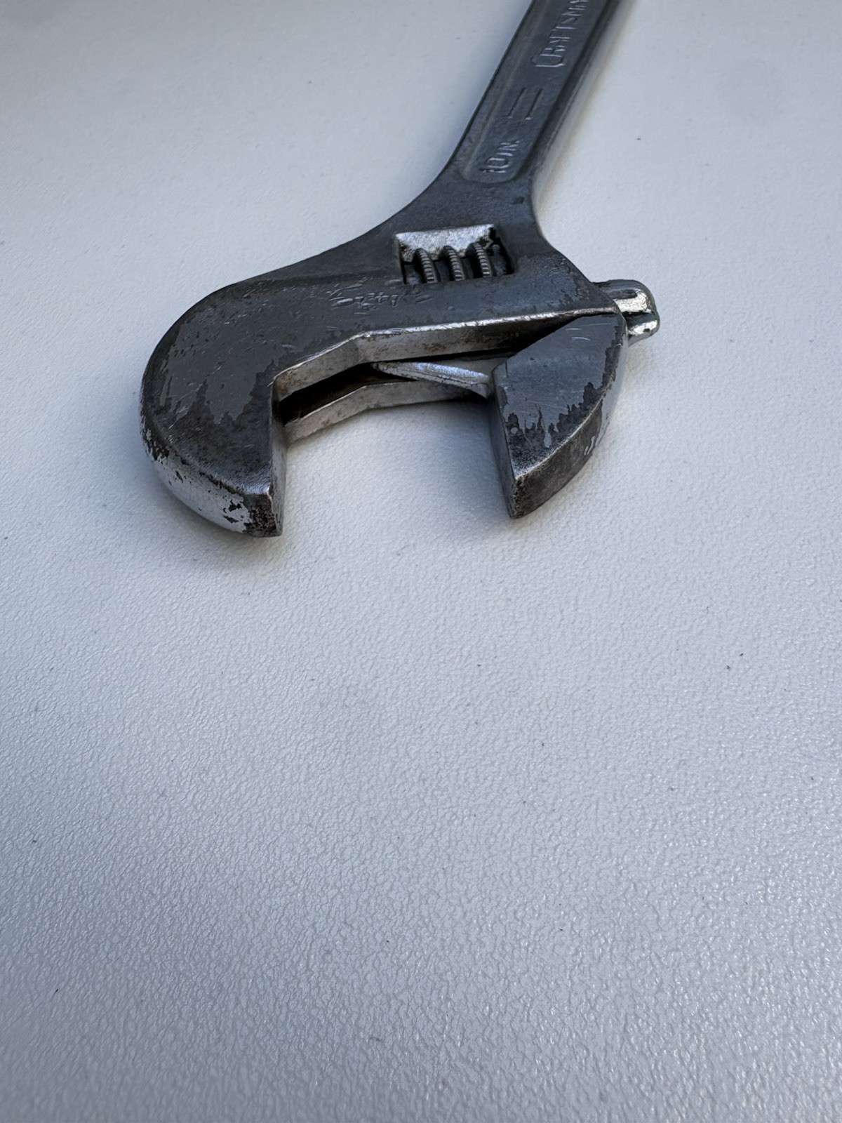 Vintage Craftsman 10″ Inch 250mm Adjustable Wrench Forged in USA – 44604