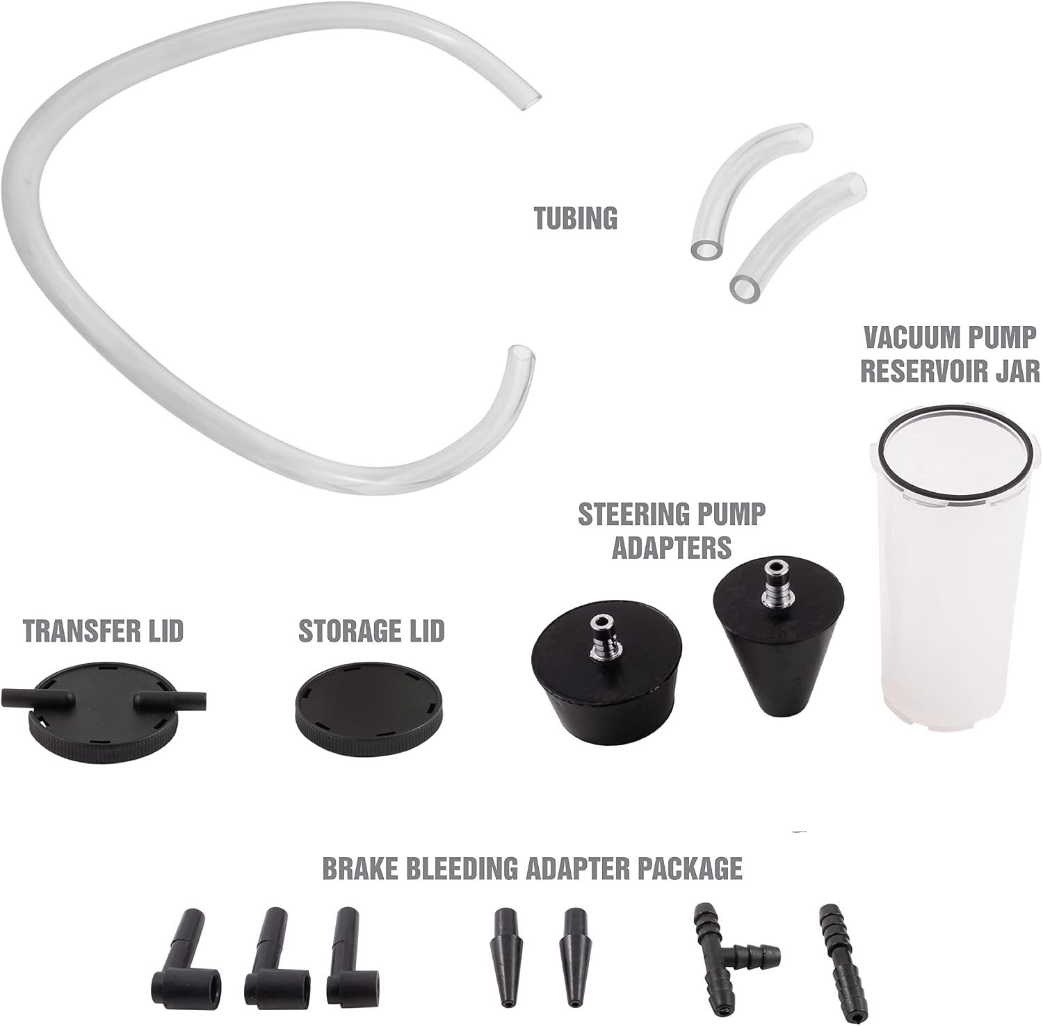 Brake Bleeder Kit with Vacuum Pump Gauge for Brake Power Steering Testing